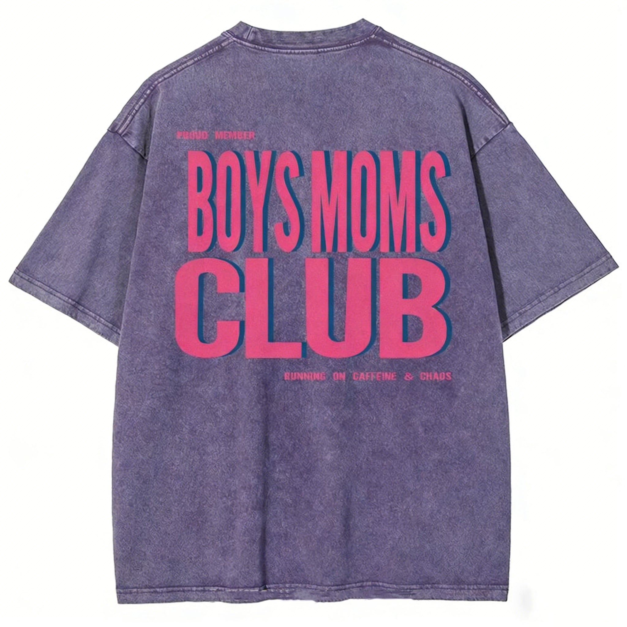 Boys Moms Club Unisex Fit Washed T-shirt