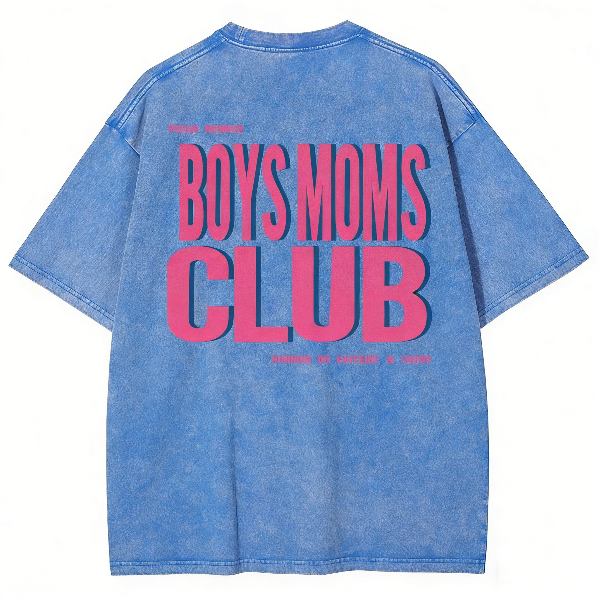 Boys Moms Club Unisex Fit Washed T-shirt