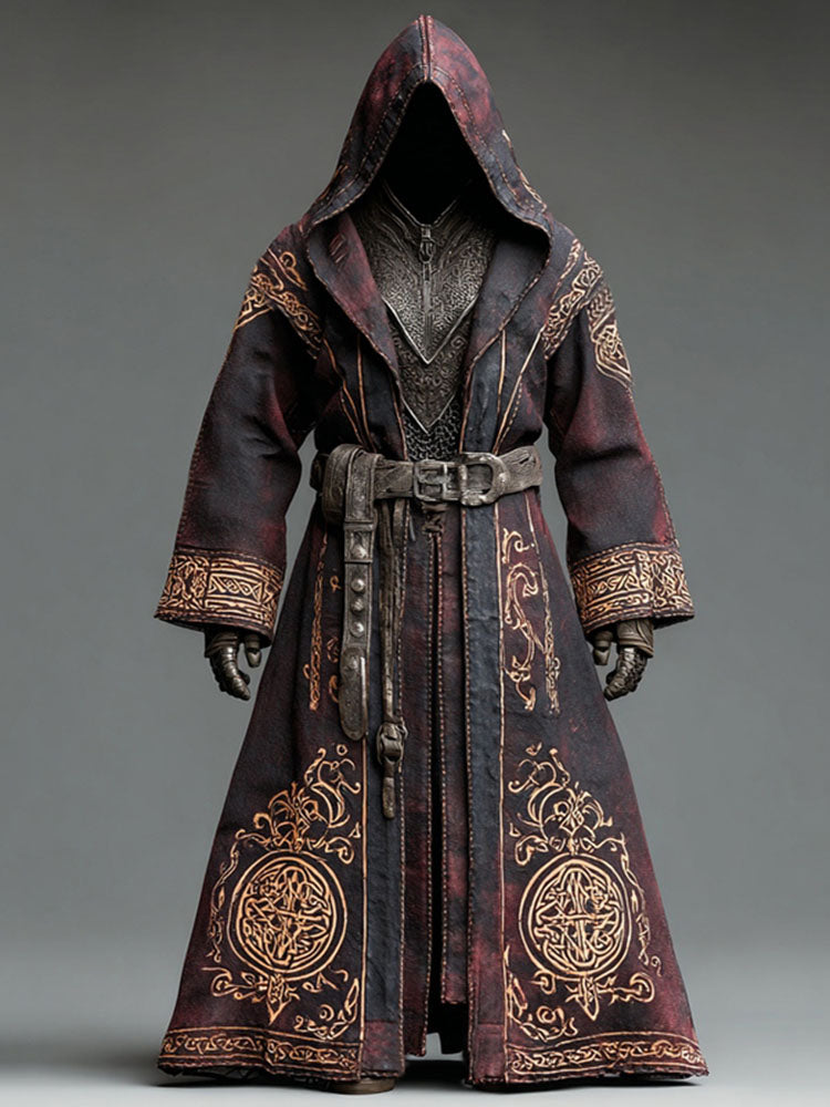 Men's Viking Celtic Knot Embroidered Cape
