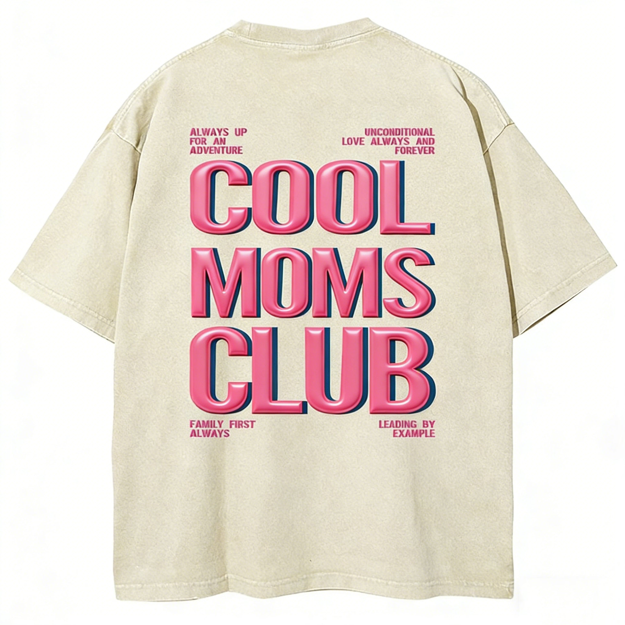 Cool Moms Club Unisex Fit Washed T-shirt