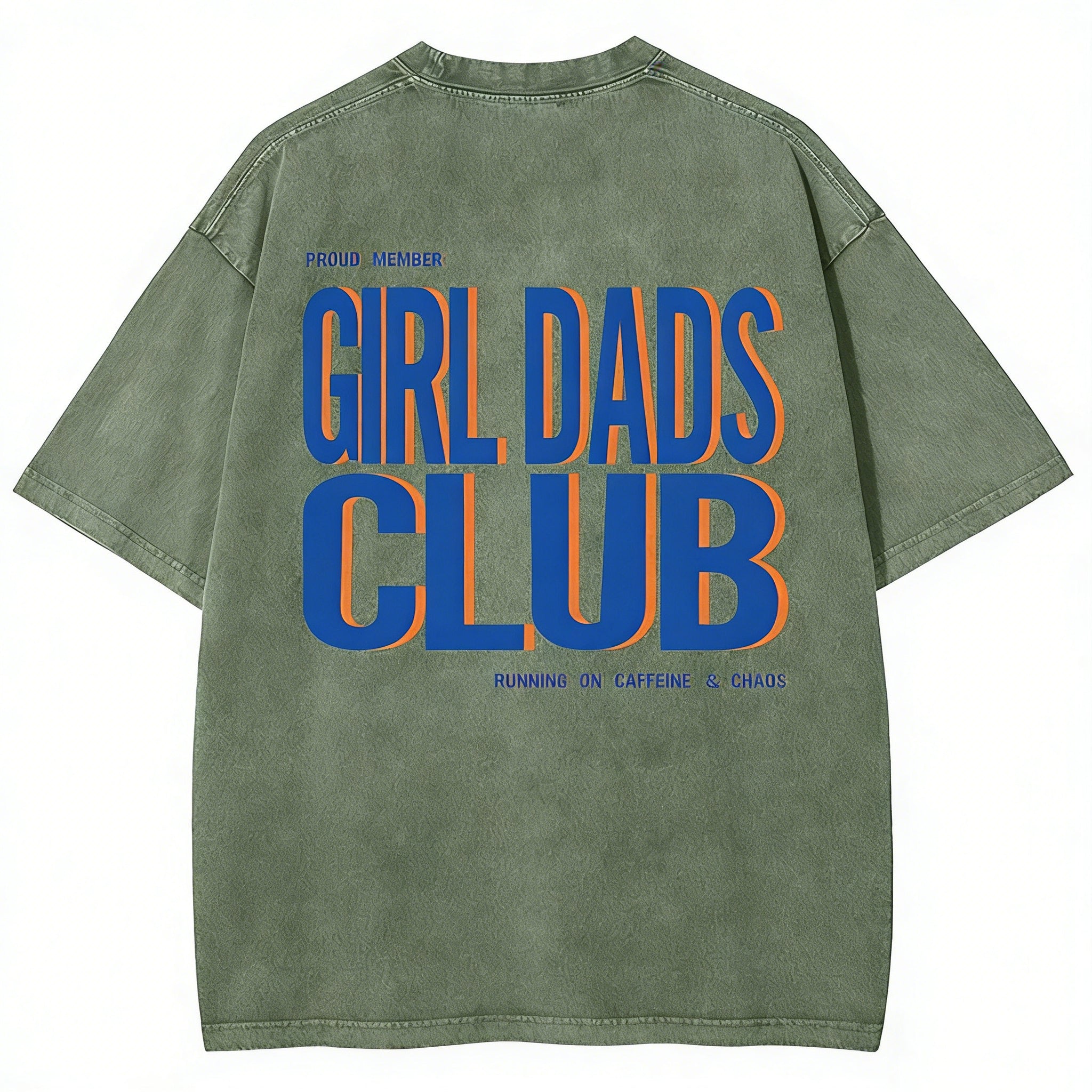 Girl Dads Club Unisex Fit Washed T-shirt