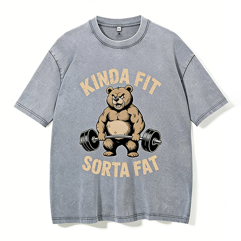 Kinda Fit Sorta Fat Washed Gym Shirt