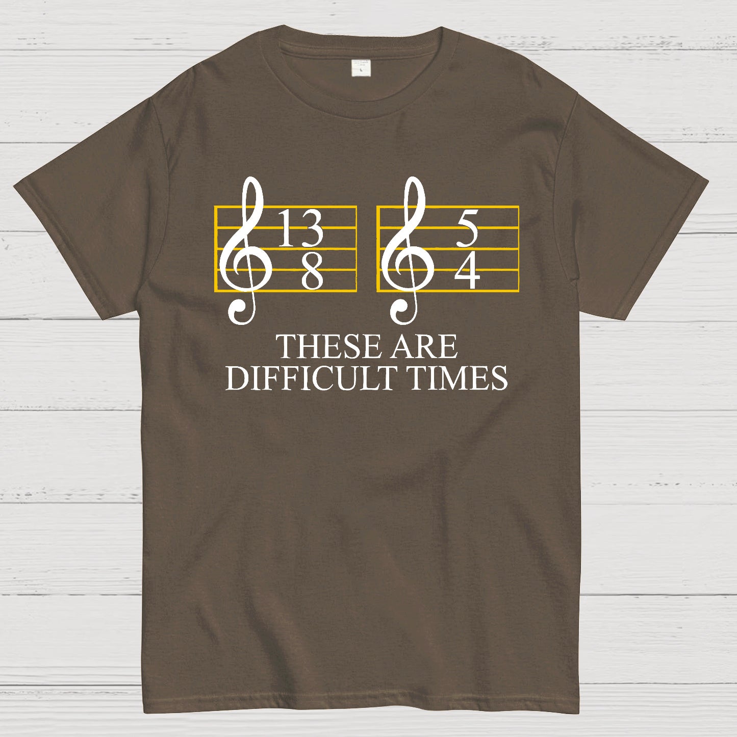 Music Difficult Times Geek T-shirt