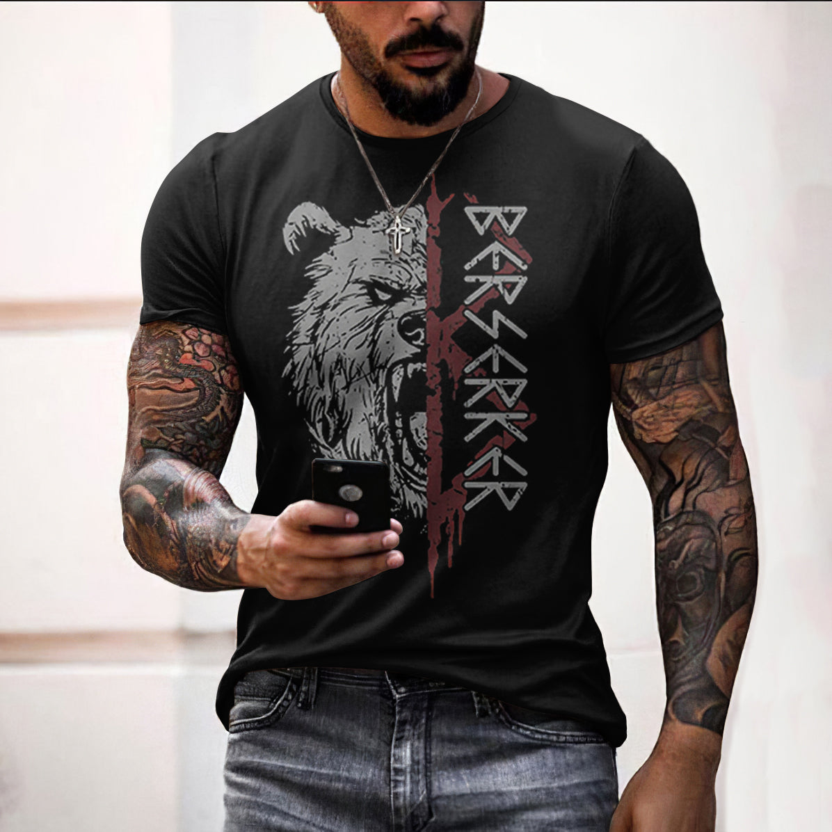 Berserker Rune Cotton T-shirt