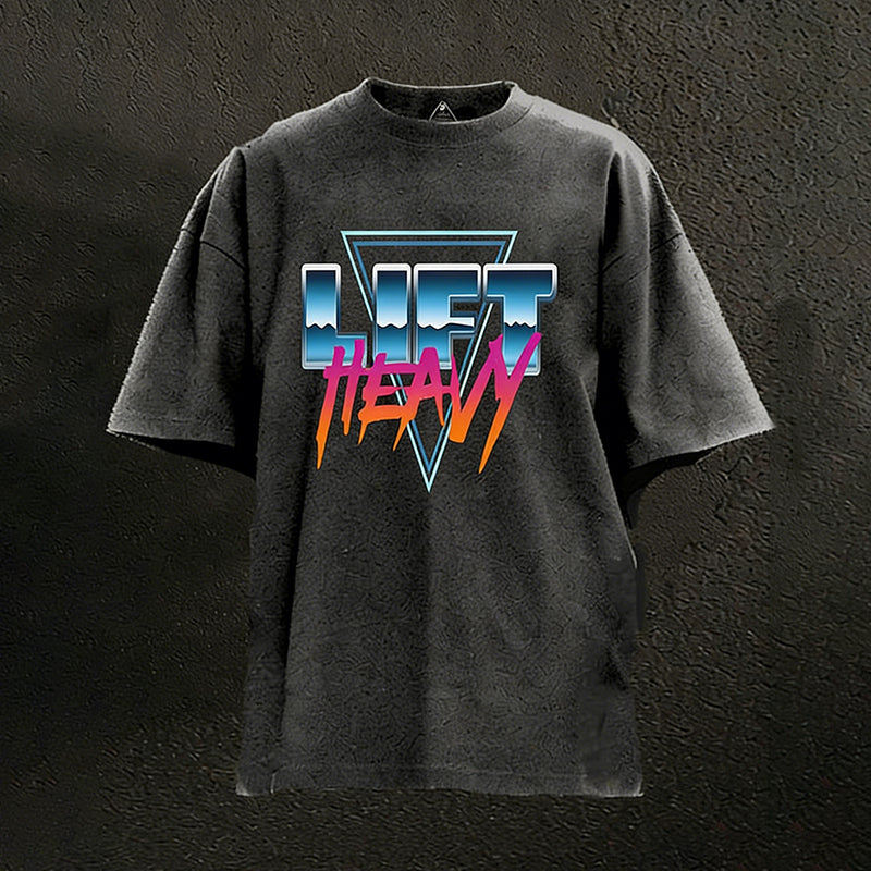 Lift Heavy Washed Gym Shirt