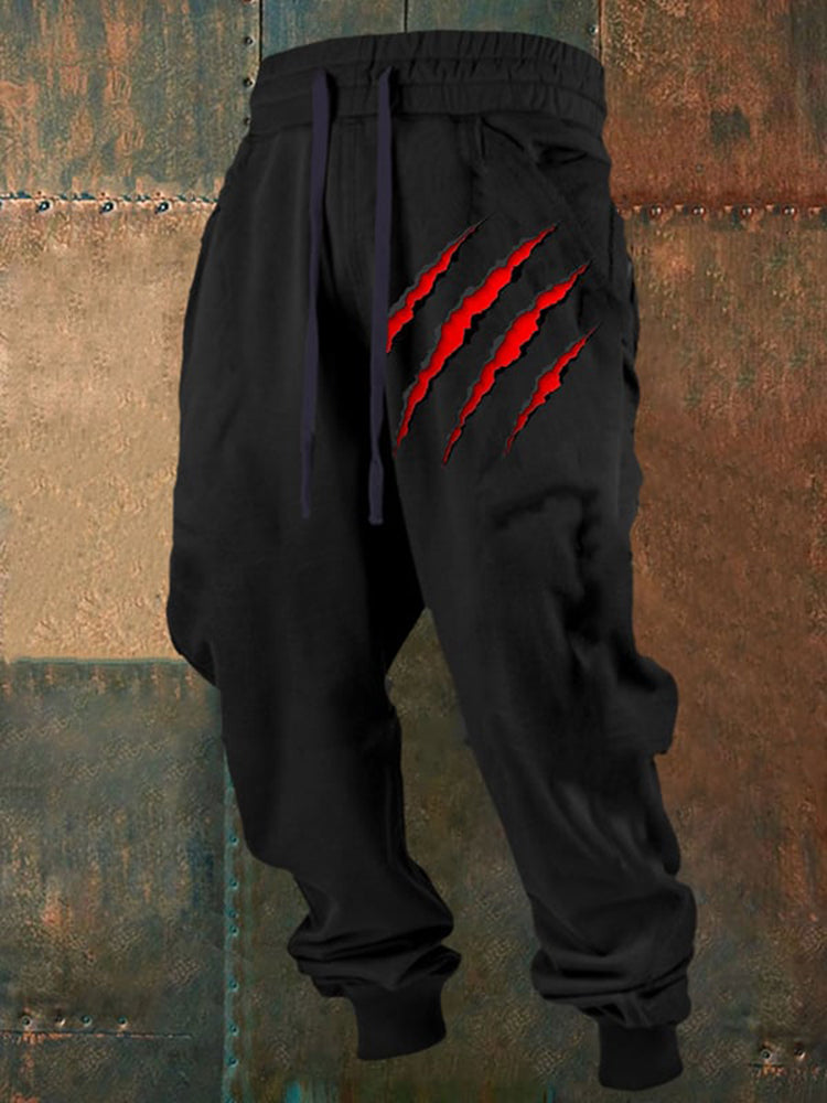 Men's Halloween Art Print Casual Pants