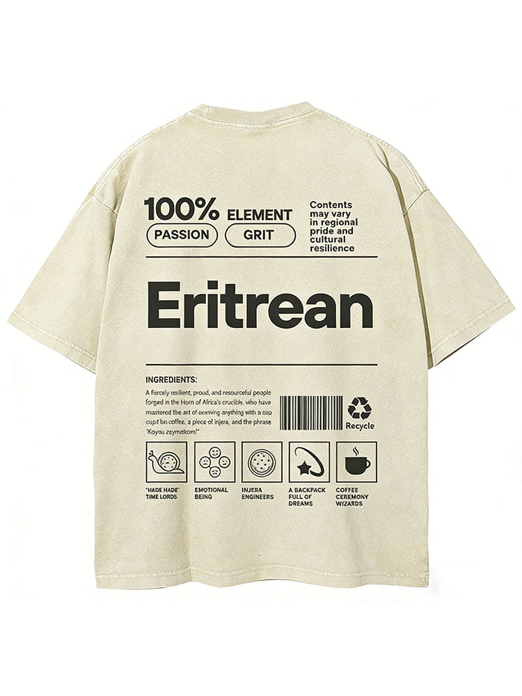 Eritrean Unisex Fit Washed T-shirt
