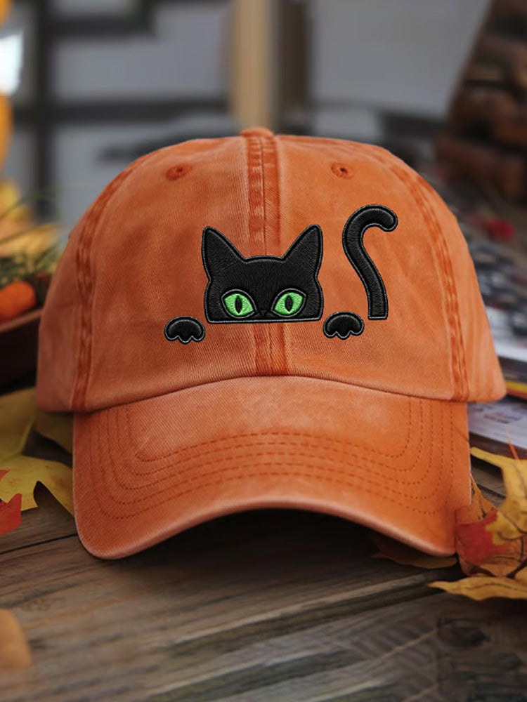 Unisex Black Cat Baseball Cap