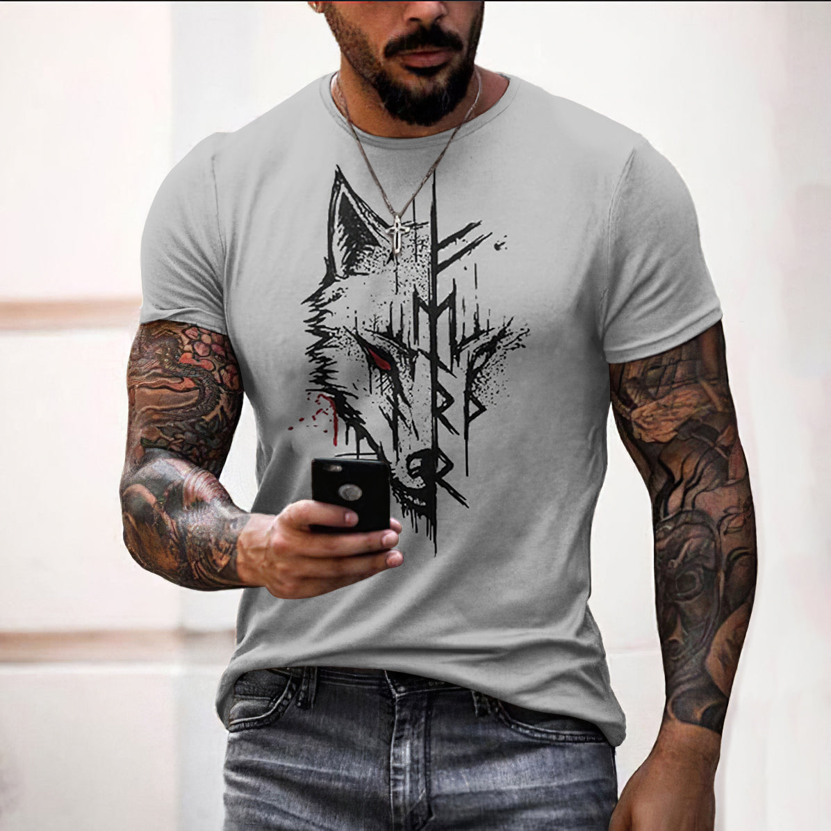 Berserker Rune Cotton T-shirt