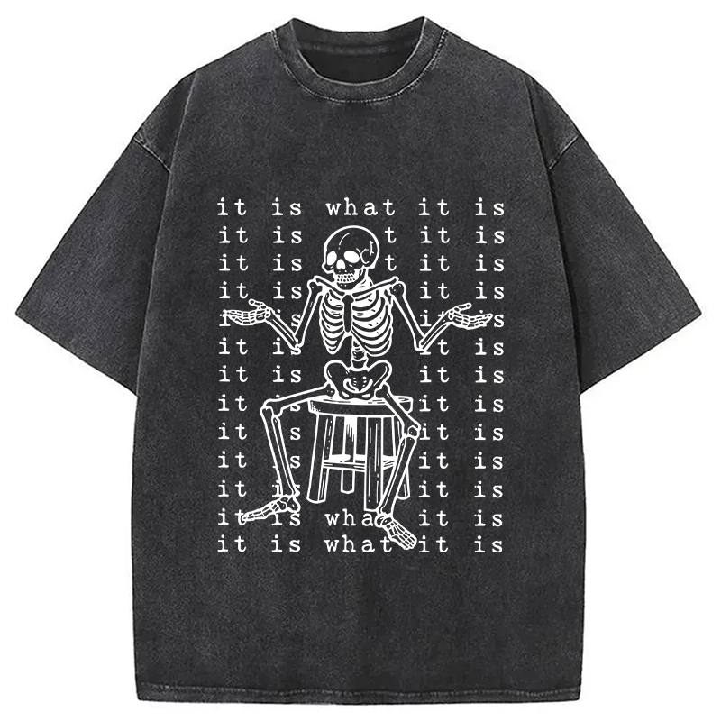 Helpless Skeleton Washed T-shirt