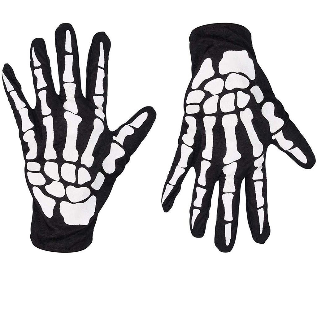 Halloween Skeleton Gloves Stockings Party Accessories