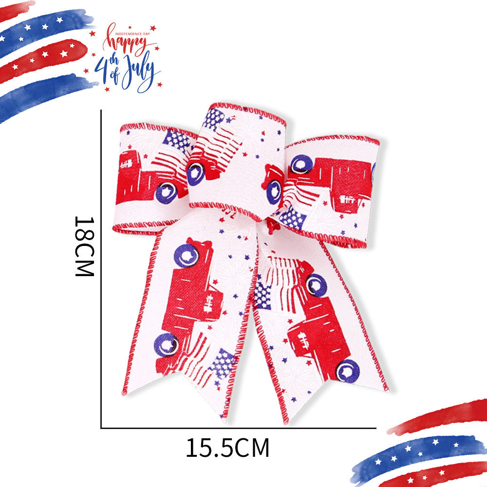 Independence Day Flag Bow