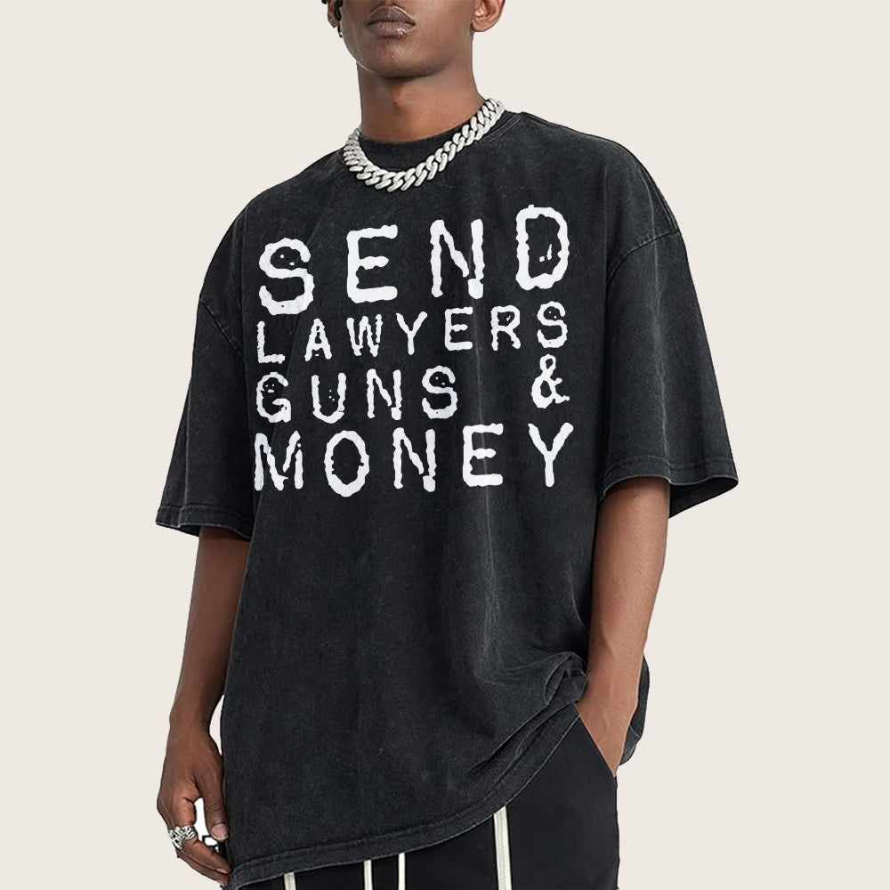 Send Lawyers Guns And Money Vintage Distressed T-shirt