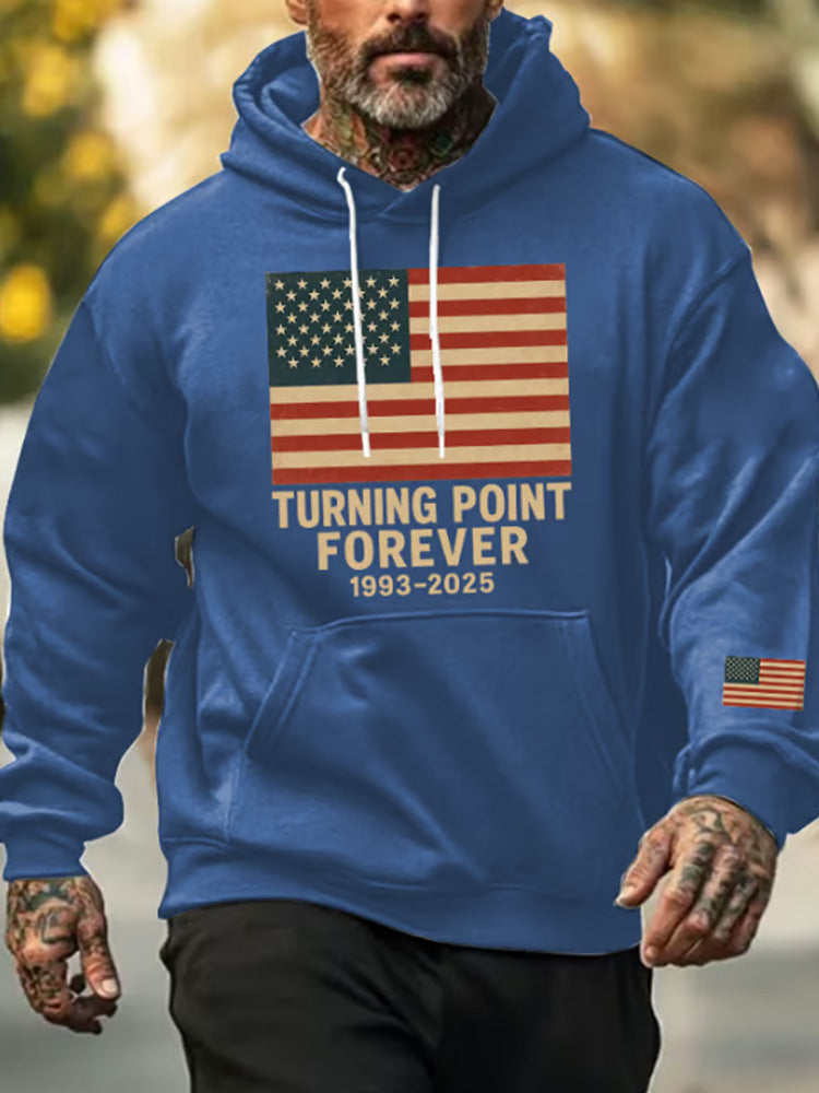 Men's Turning Point Forever Print Casual Hoodie