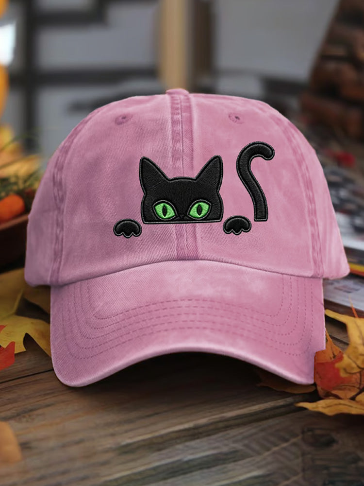 Unisex Black Cat Baseball Cap