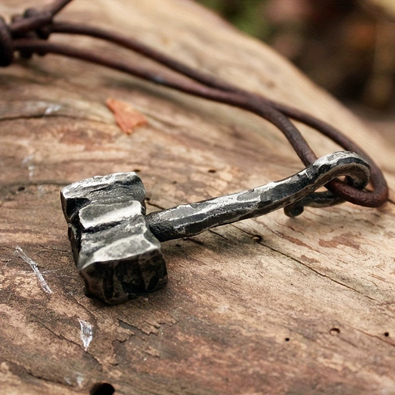 Vintage Viking Hammer Pendant Necklace