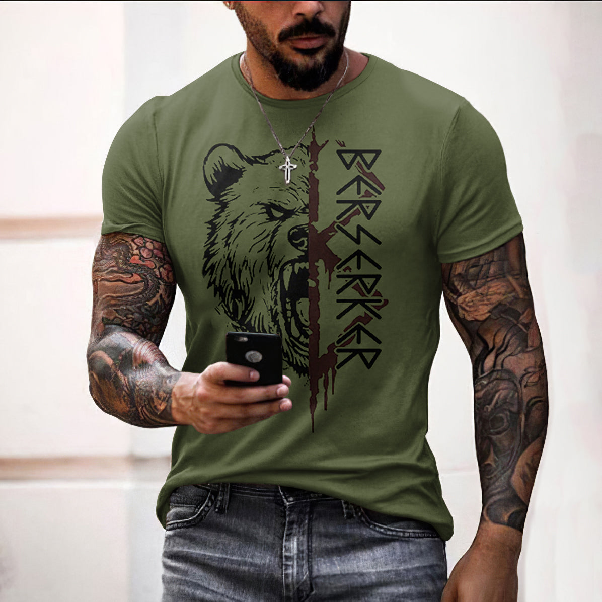 Berserker Rune Cotton T-shirt