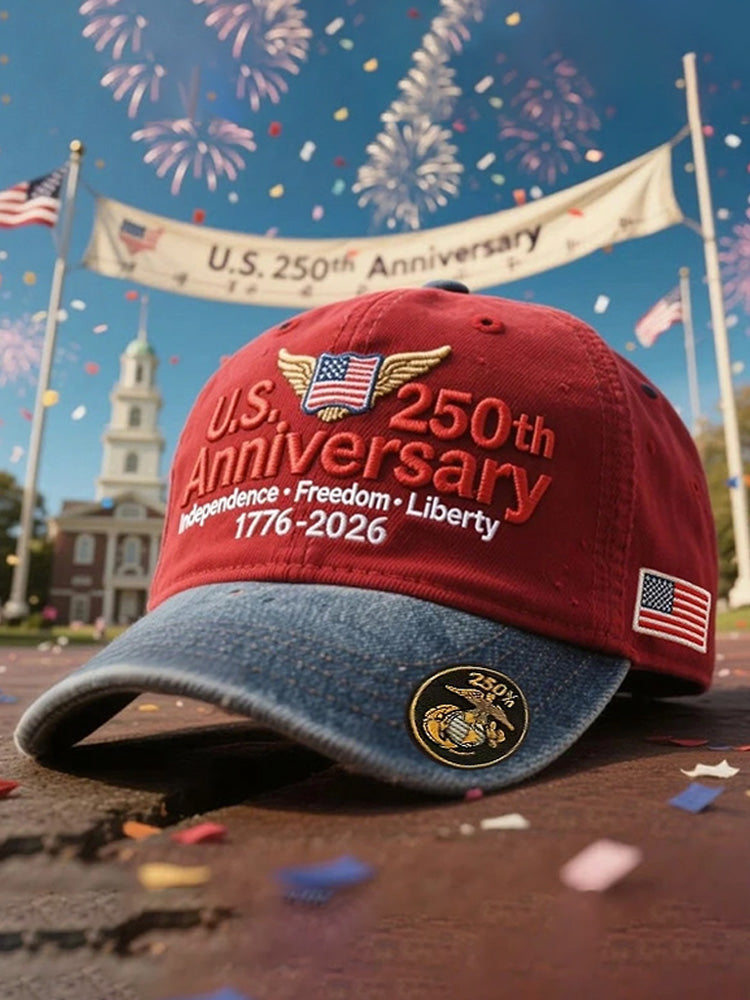 U.s. 250th Anniversary Retro Washed Cap