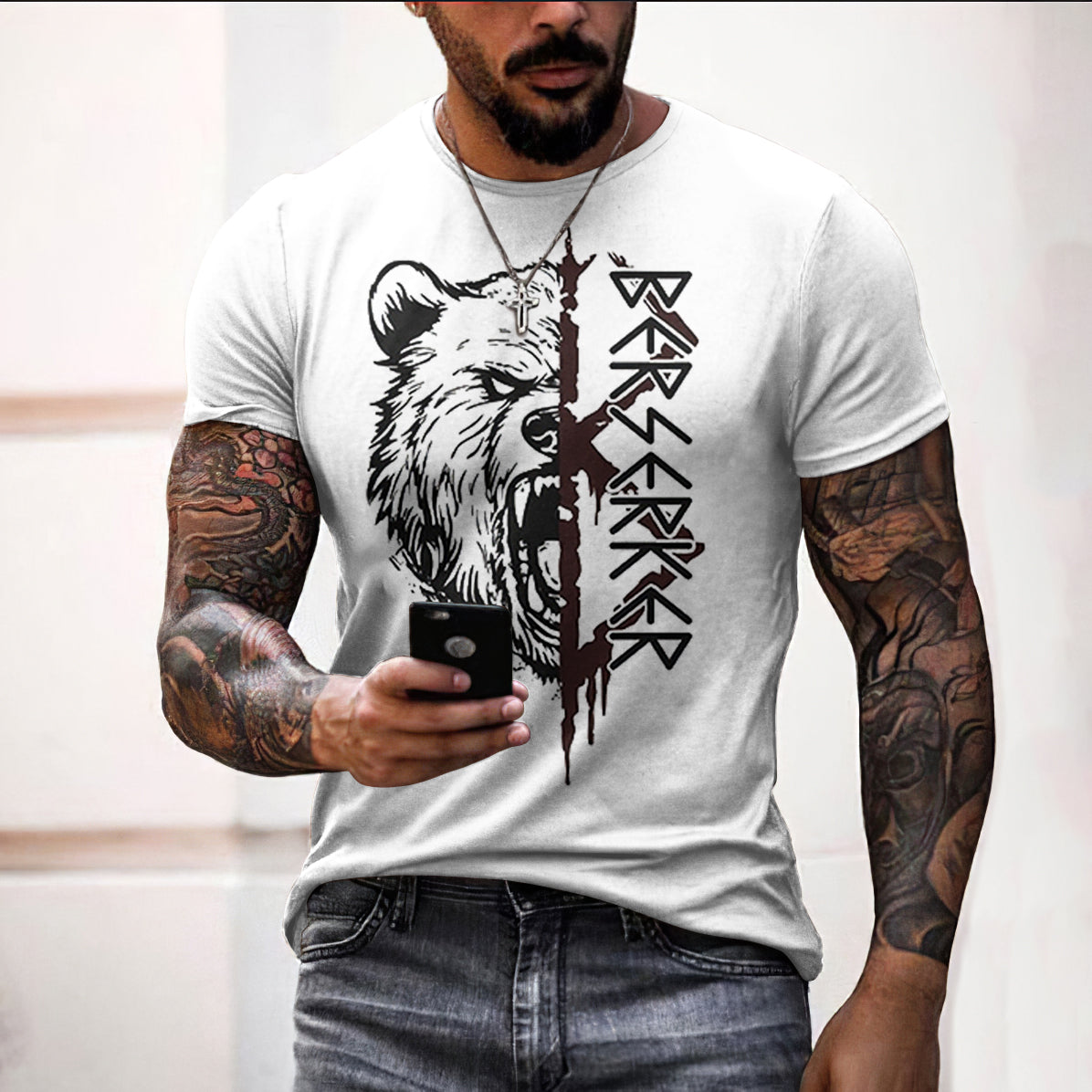 Berserker Rune Cotton T-shirt