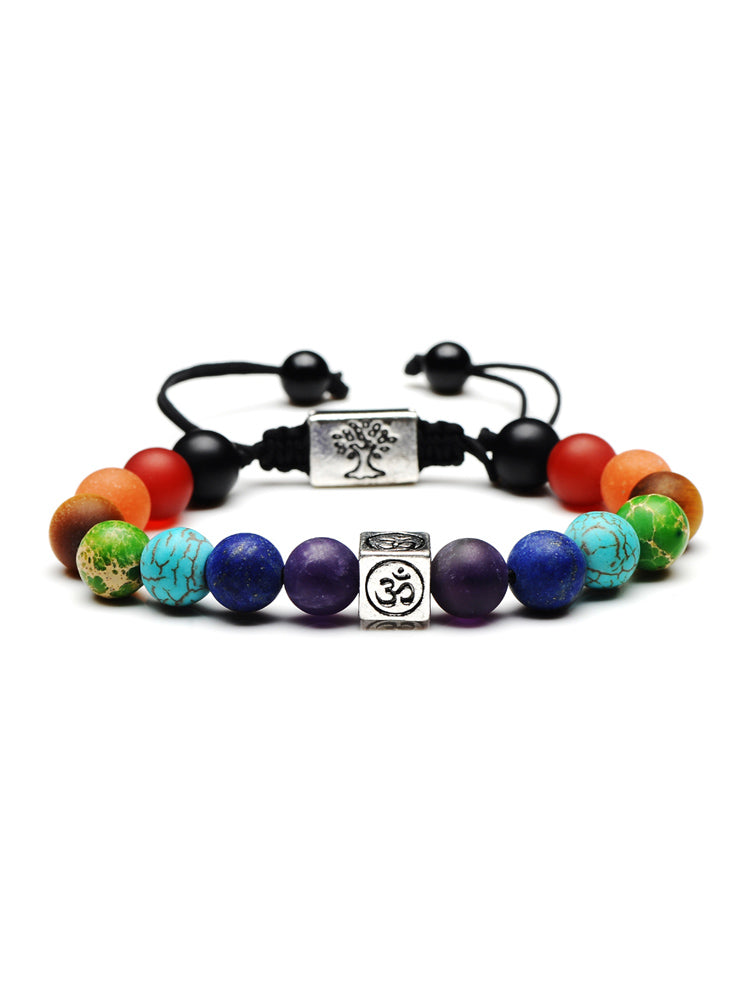 Bohemian Tree Of Life Colorful Braided Bracelet
