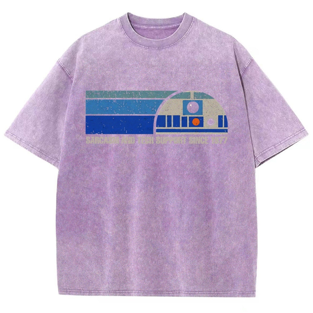 Providing Sarcasm And Tech Support Since 1977 Vintage Distressed T-shirt