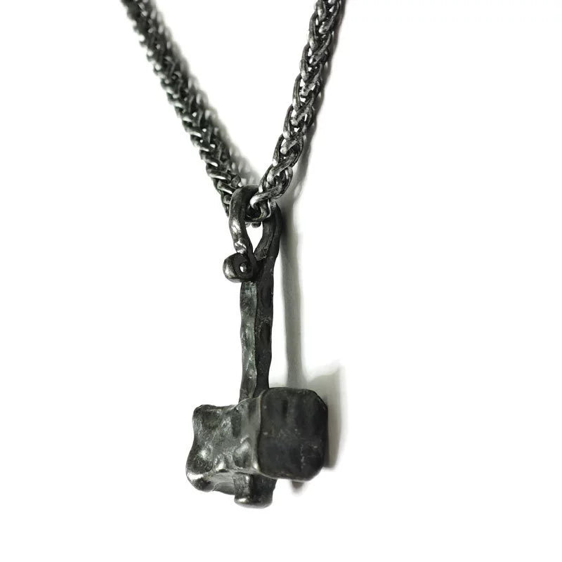 Vintage Viking Hammer Pendant Necklace