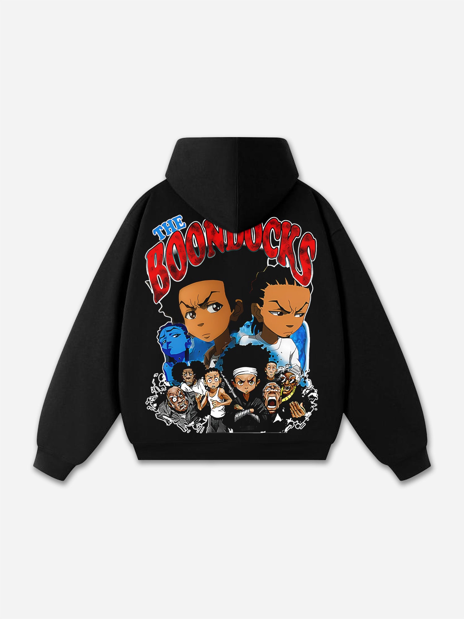 The Boondocks Themed Print Graphic Oversized Hoodie