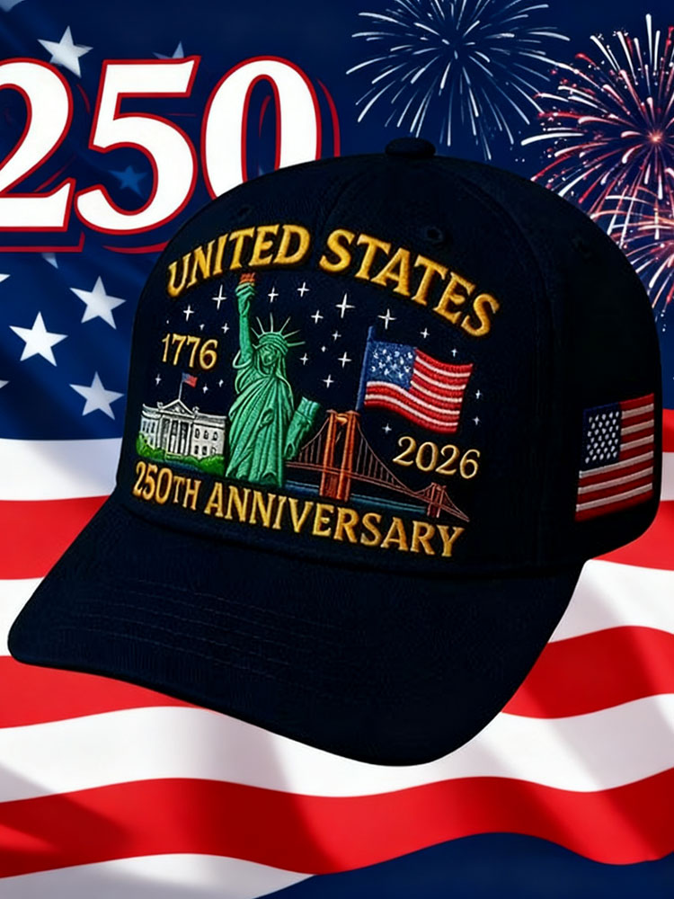 United States 250th Anniversary Print Cap