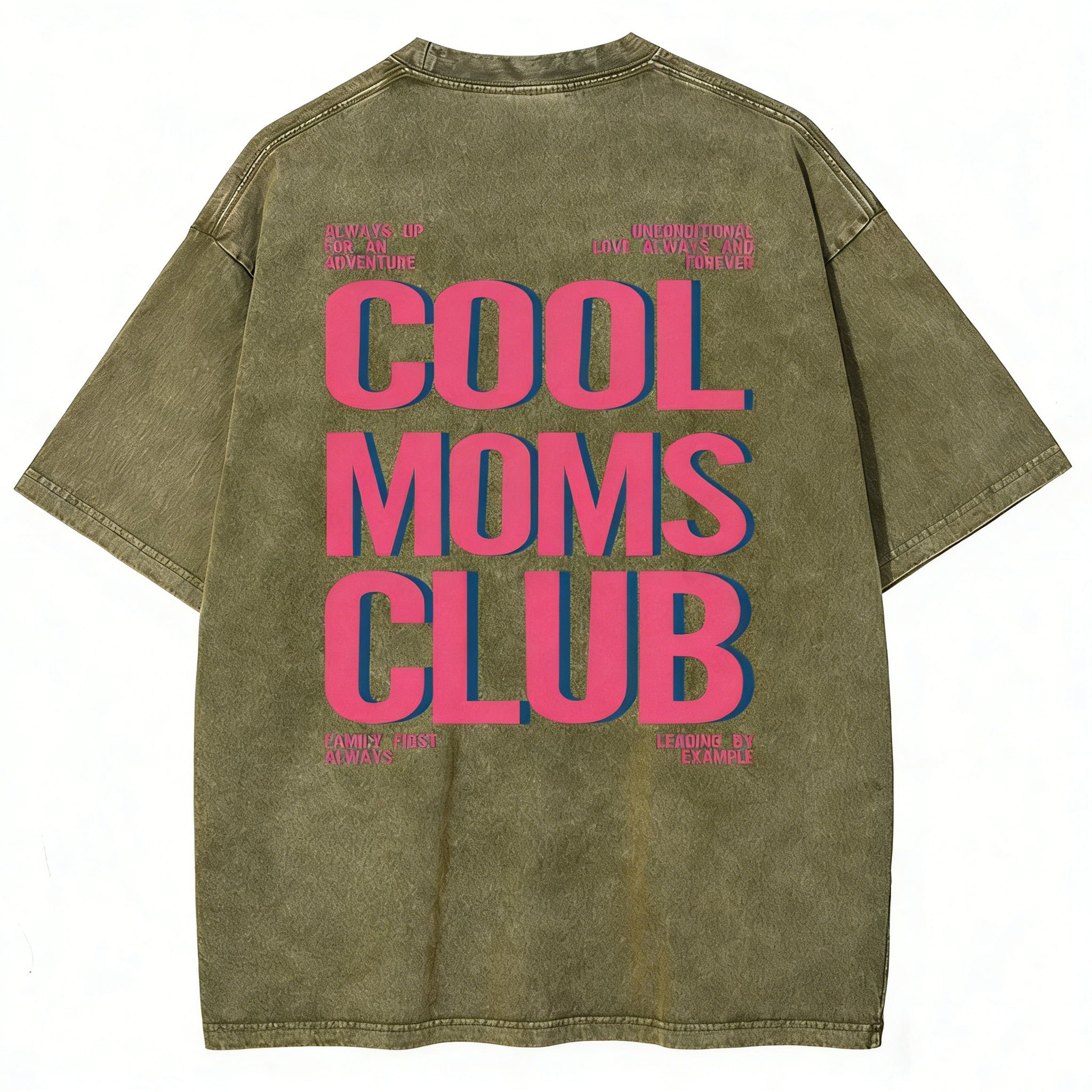 Cool Moms Club Unisex Fit Washed T-shirt