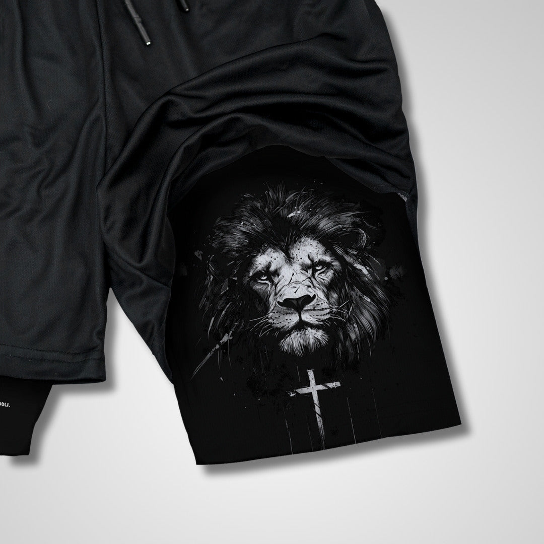 Joshua 1:9 Lion Performance Shorts