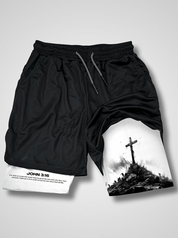 John 3:16 The Cross Performance Shorts