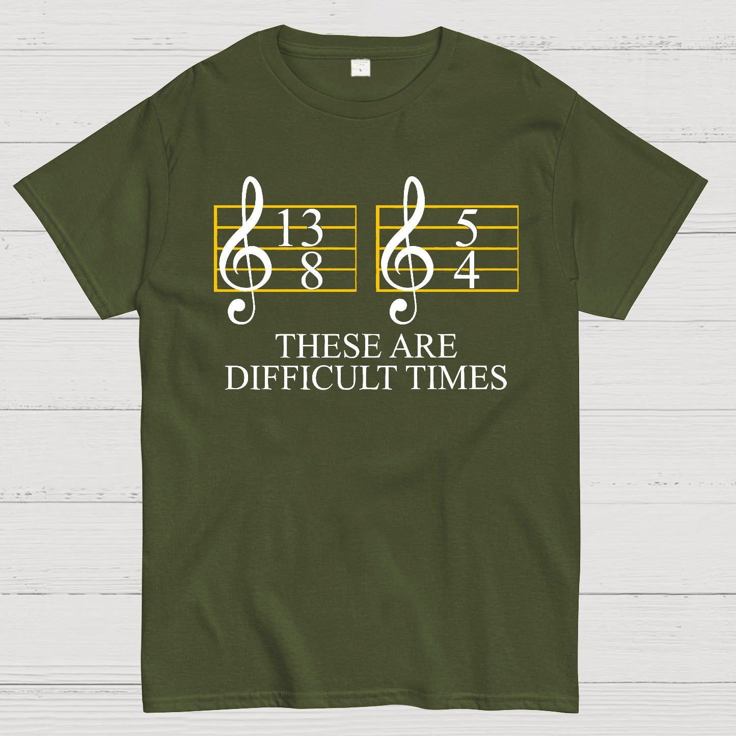 Music Difficult Times Geek T-shirt