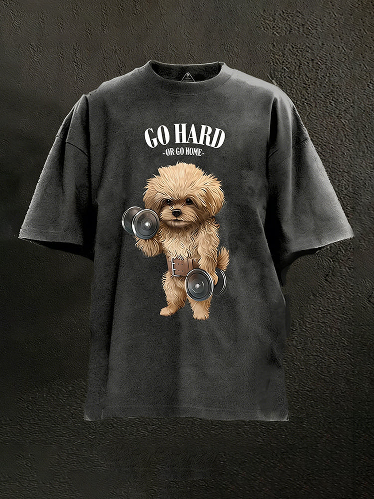 Go Hard Or Go Home Washed Gym Shirt