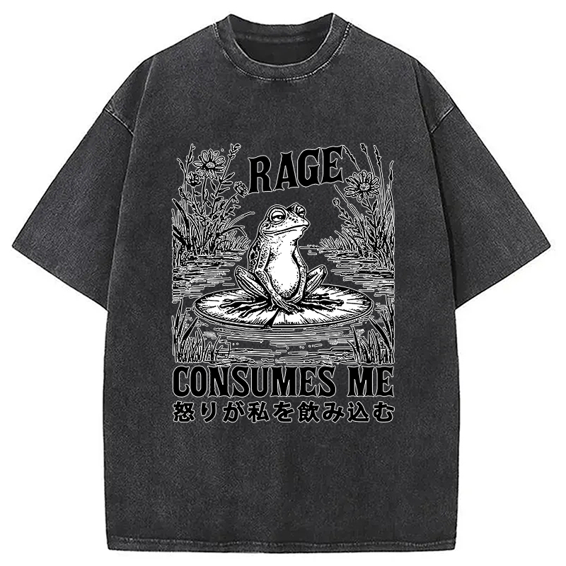 Angry Frog Washed T-shirt