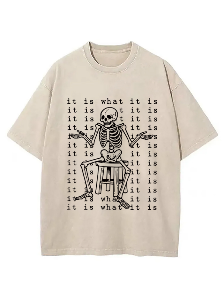 Helpless Skeleton Washed T-shirt
